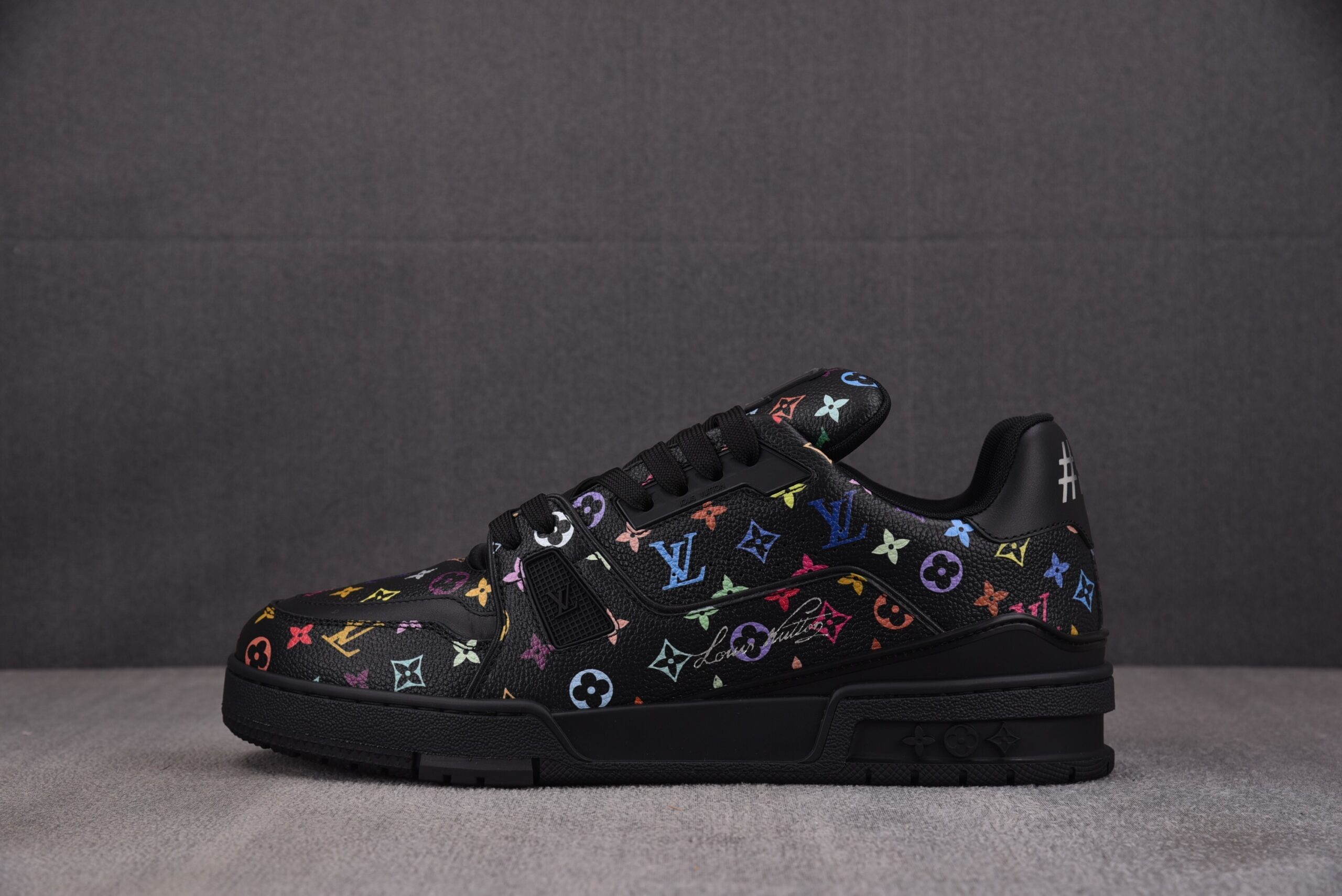 Takashi Murakami x Louis vuitton LV Trainer Sneaker ‘BLACK’