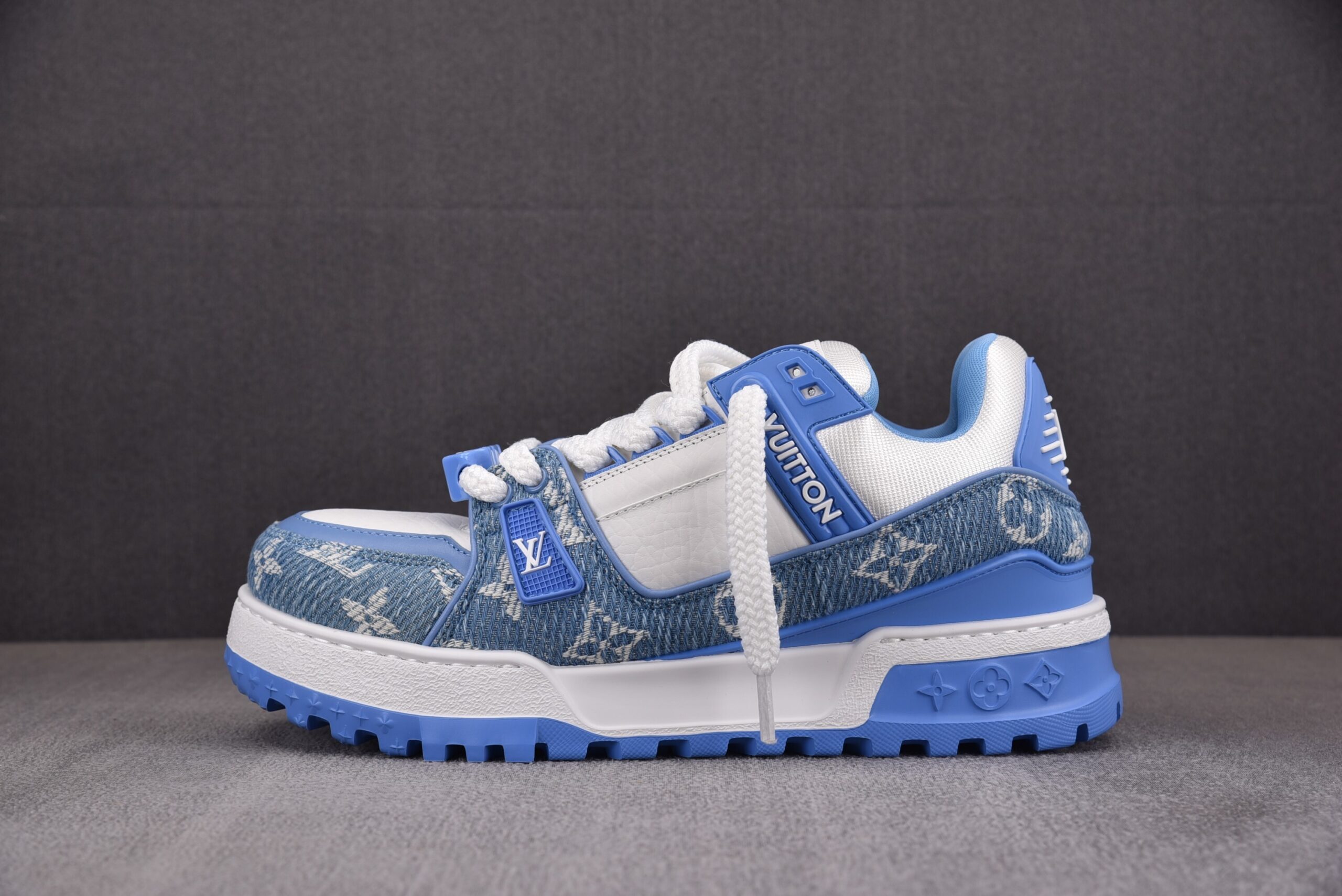 Louis Vuitton LV Trainer Maxi Monogram Denim ‘BLUE’