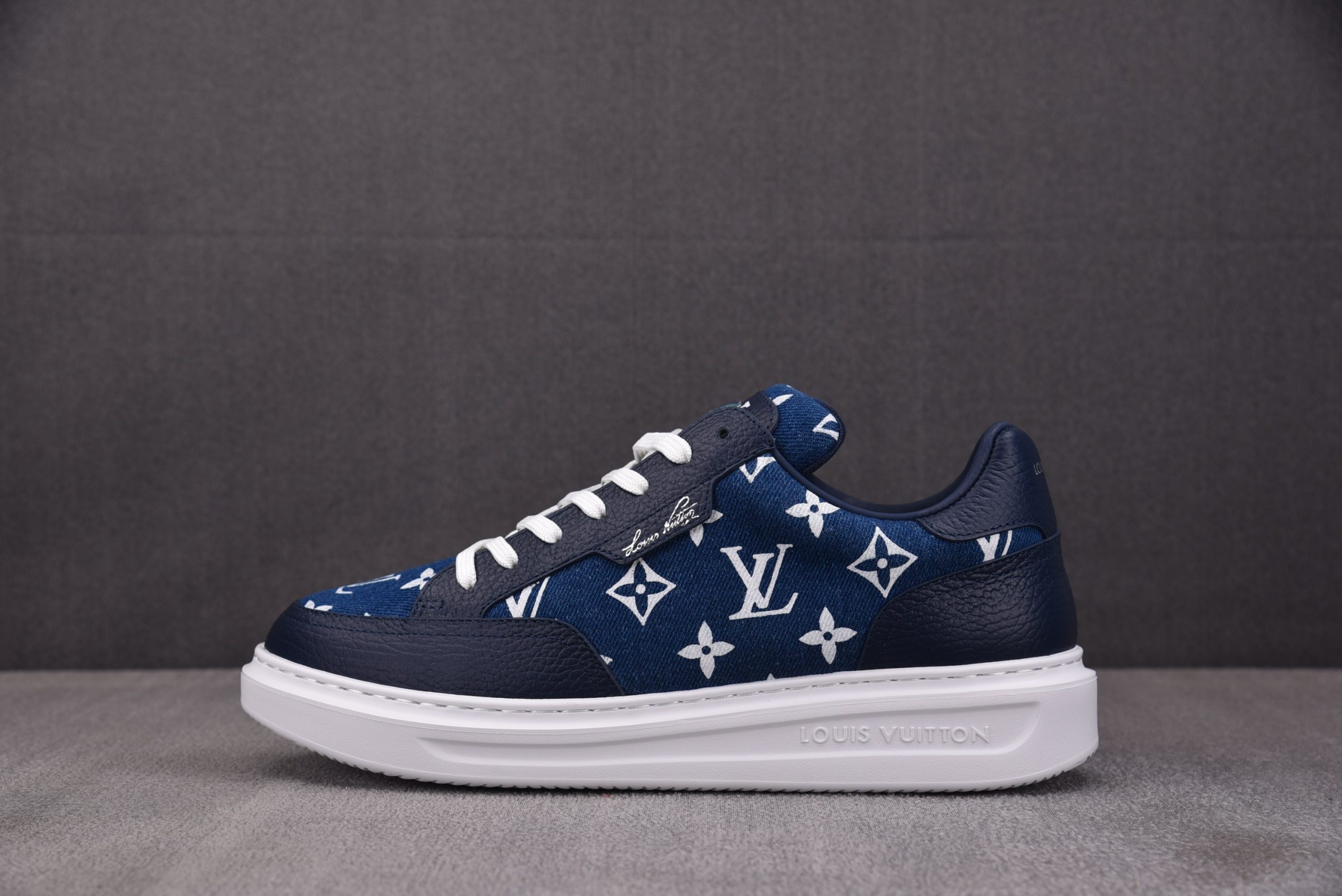 Louis Vuitton Beverly Hills Sneaker Monogram Denim ‘Blue’