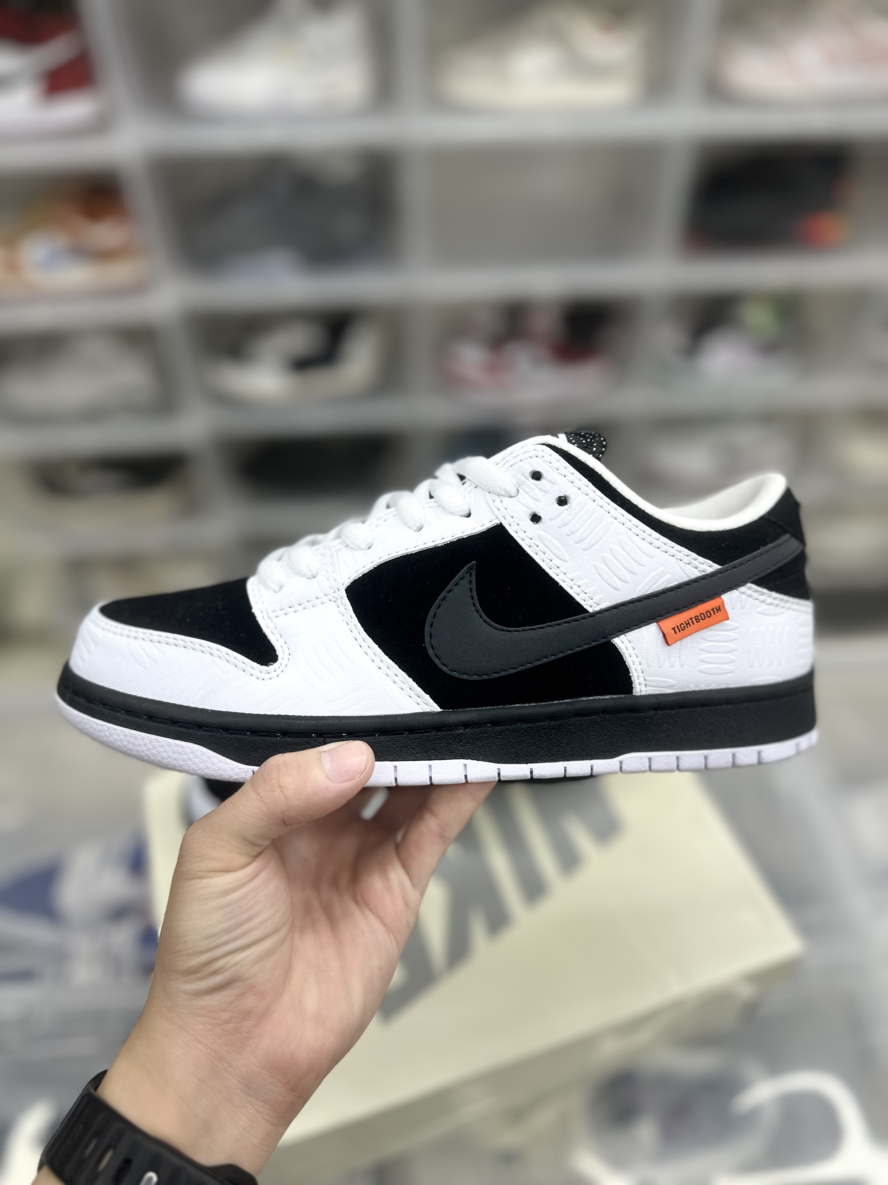 Nike SB Dunk Low Pro x TIGHTBOOTH®︎ "Black and White