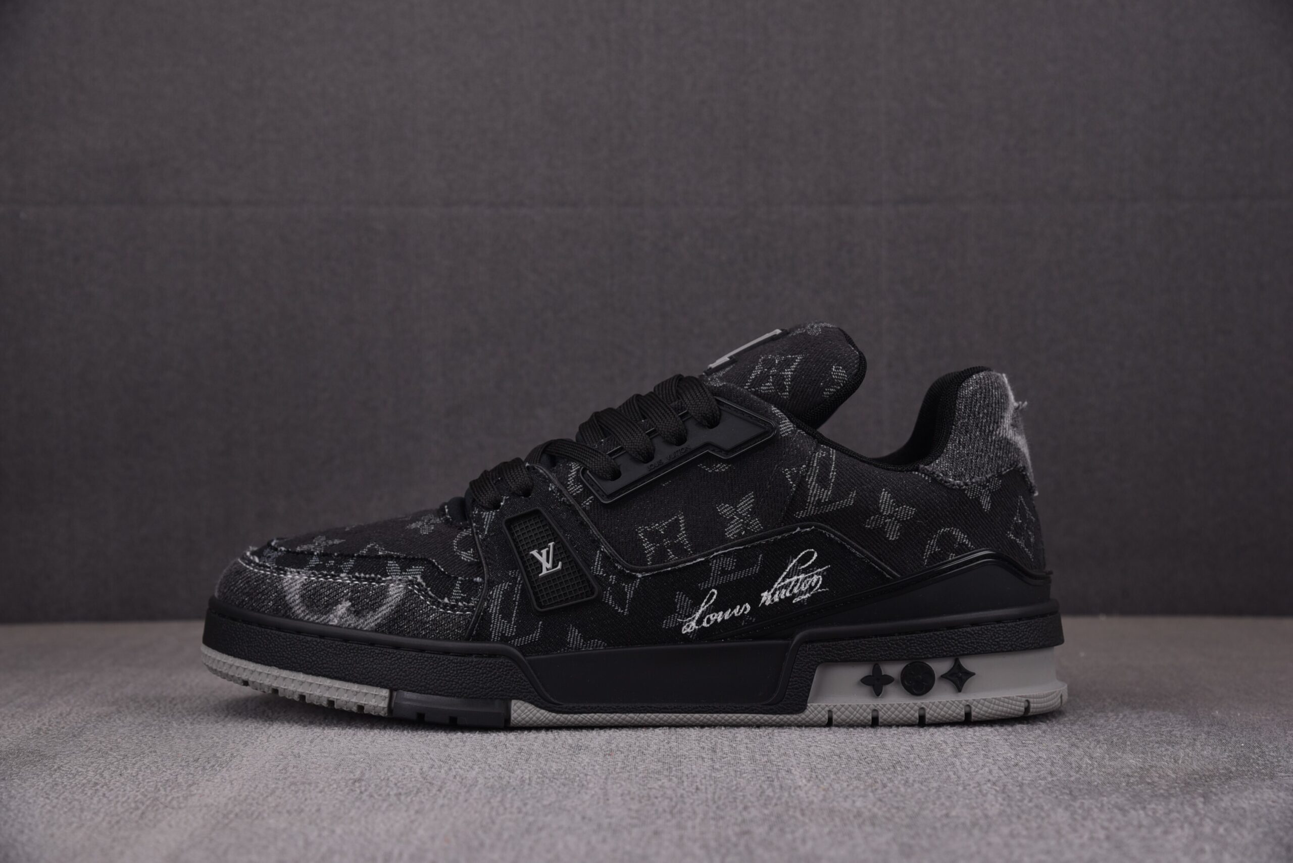 Louis Vuitton LV Trainer Black Denim Monogram ‘BLACK’