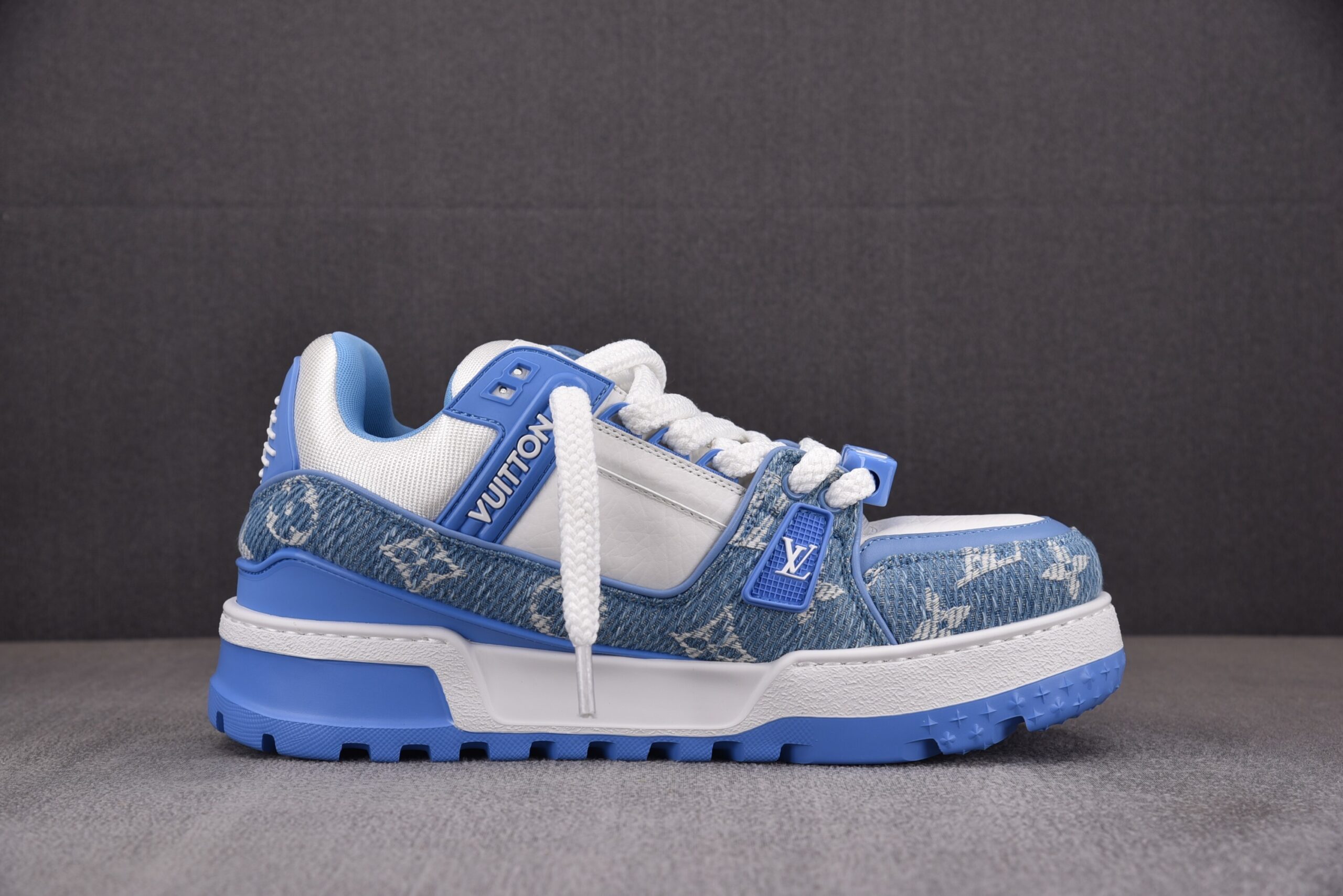 Louis Vuitton LV Trainer Maxi Monogram Denim ‘BLUE’